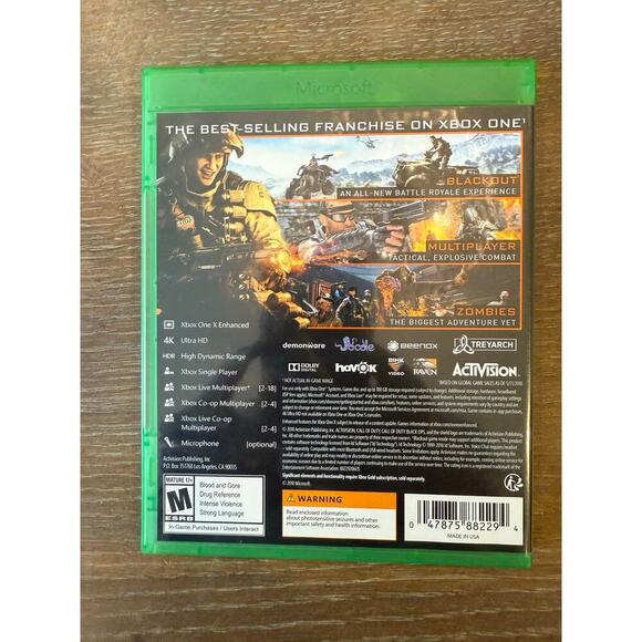 XBOX ONE Call of Duty Black Ops 4 IIII Video Game Gaming - Picture 3 of 3